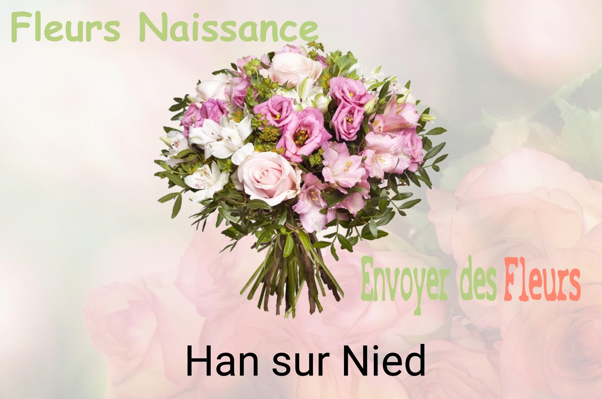 Bouquet de fleurs de naissance livré à Han-sur-Nied